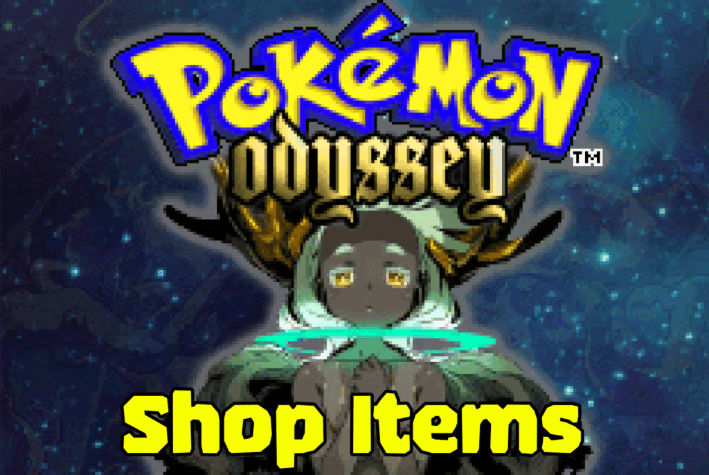 Pokemon Odyssey Shop Items